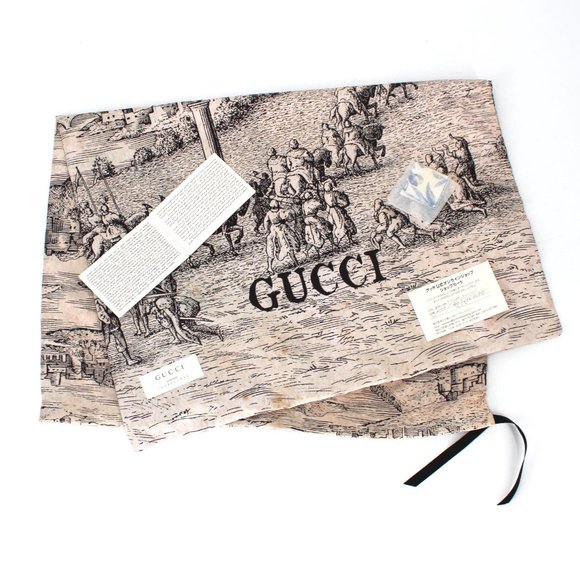 GUCCI Herbarium Ivory Blue Floral Butterfly Canvas Leather Large Tote Handbag - Picture 10 of 10